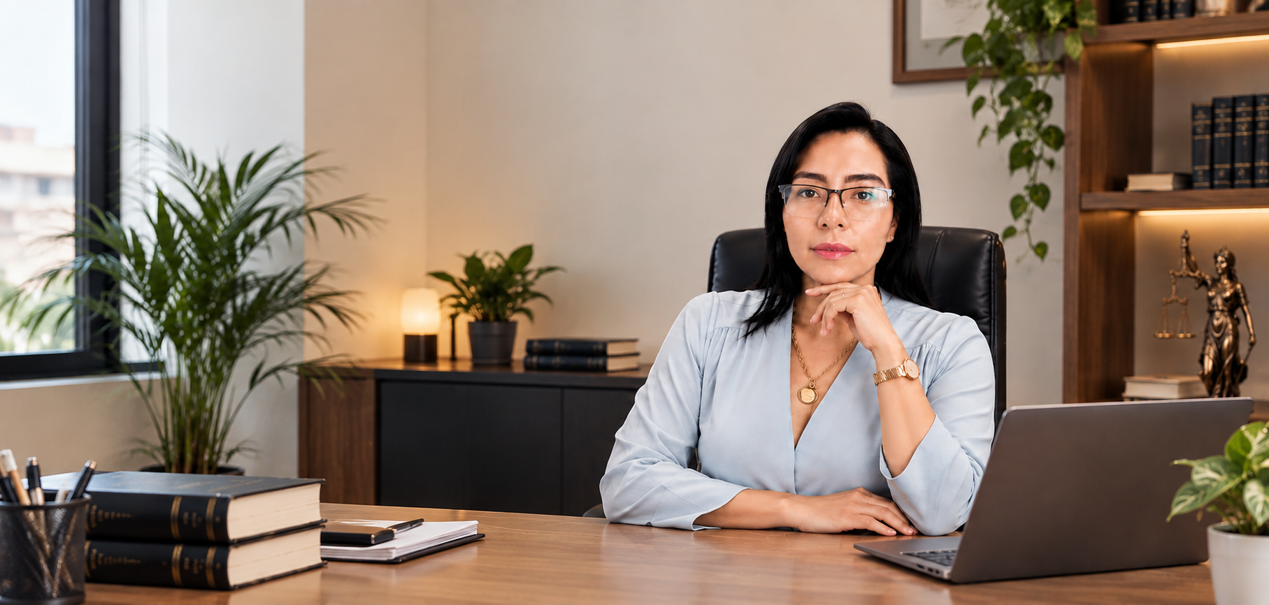 Flor Lourdes Tuñoque Díaz en su espacio profesional